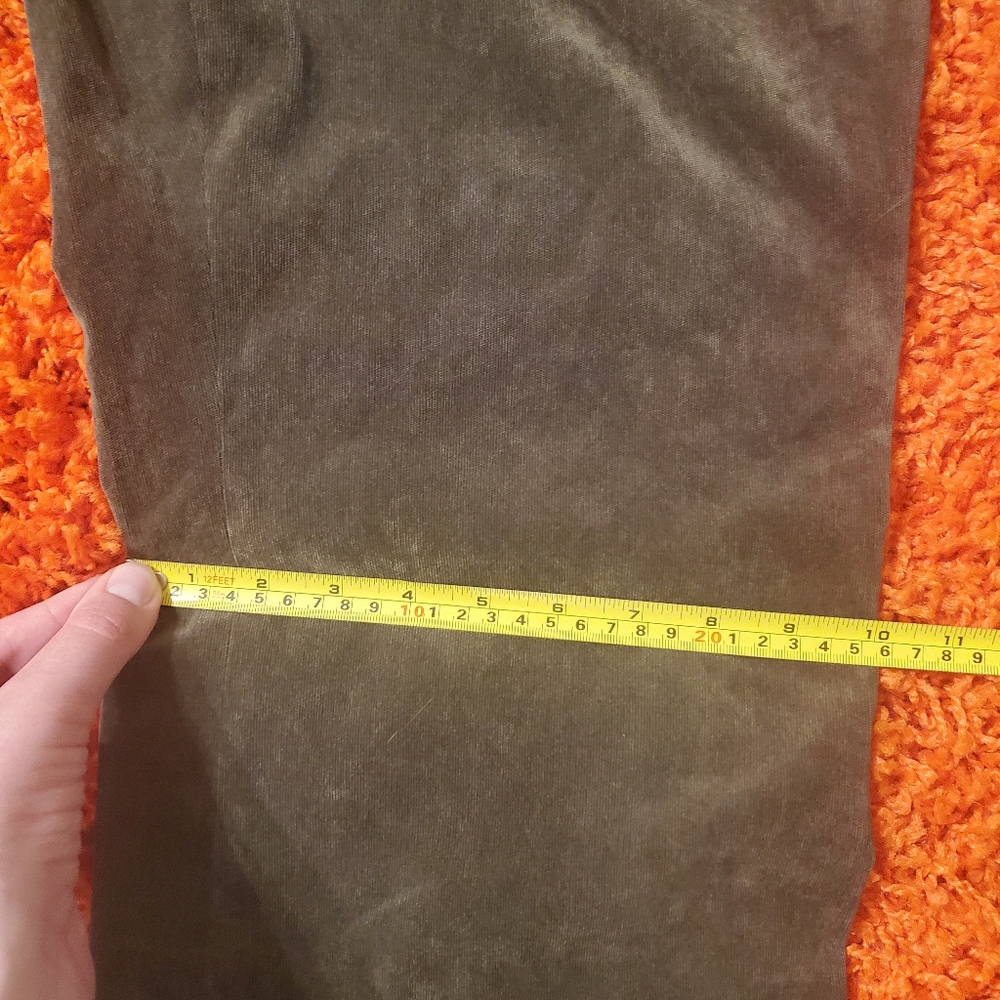 Coldwater Creek Olive Green Corduroy Pants Size 12 - Picture 7 of 9
